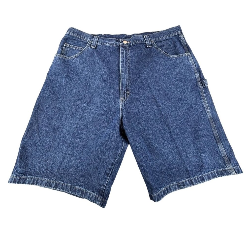 Wrangler Carpenter Denim Shorts Mens 42 Relaxed Fit 100% Cotton Blue